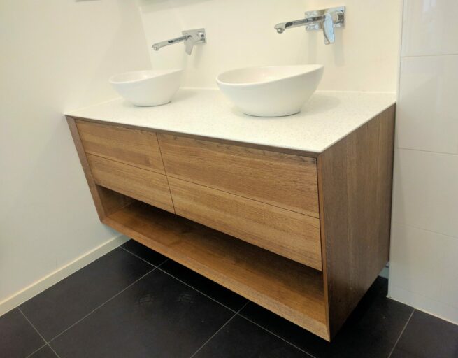 Massief eiken badkamermeubel