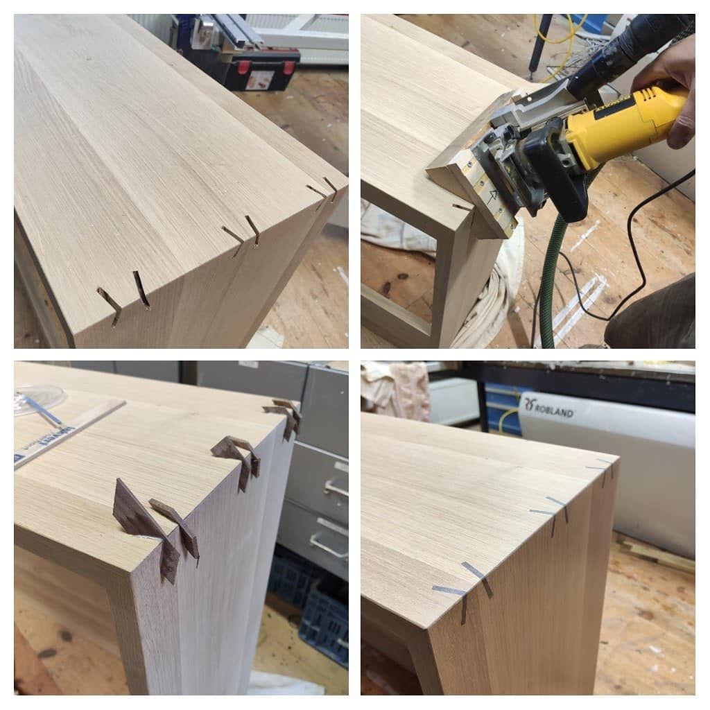 Guqin tafel en bank, nietjes lijmverbinding