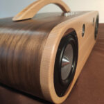 Retro houten speakers