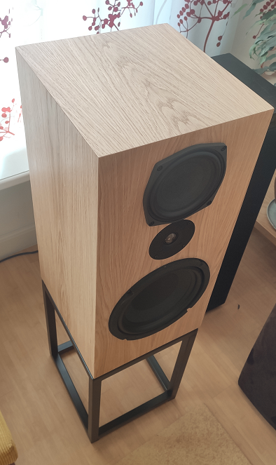 retro speaker eiken hout