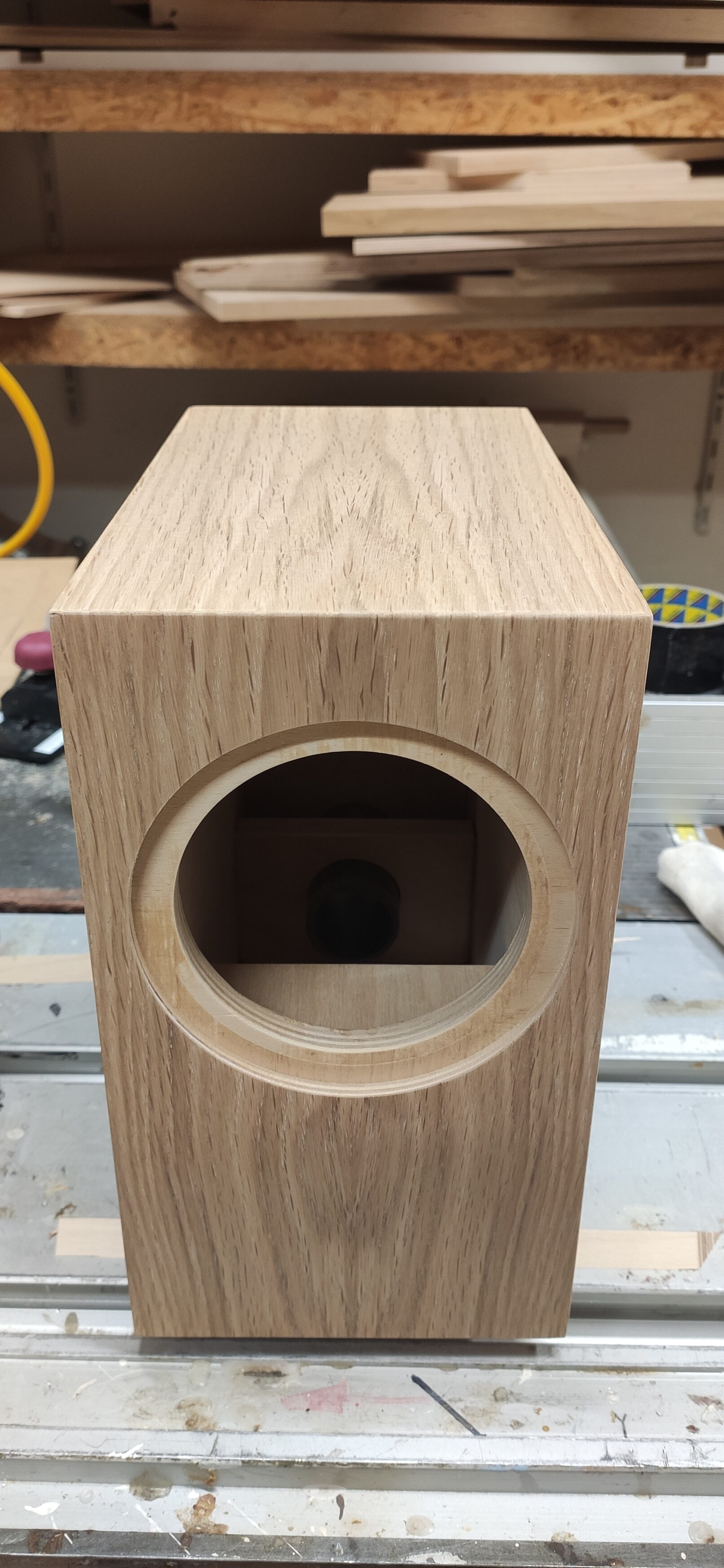 Kleine speakers eiken bookmatching